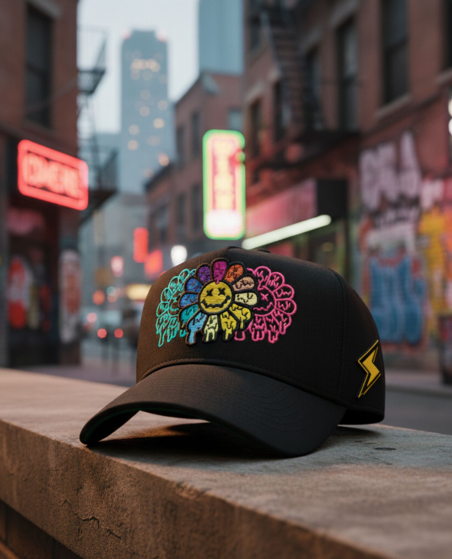Rainbow Flowers Snapback